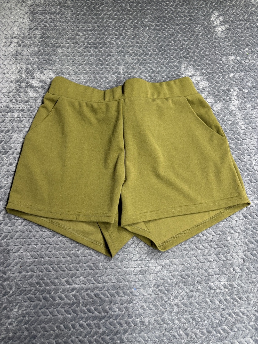 Revamped Olive Green High-Waist Women’s Shorts